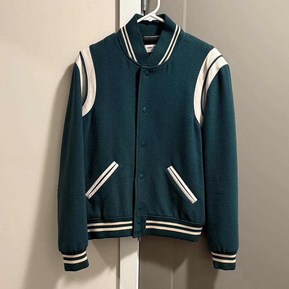 Saint Laurent Teddy Jacket - Green - Size 50